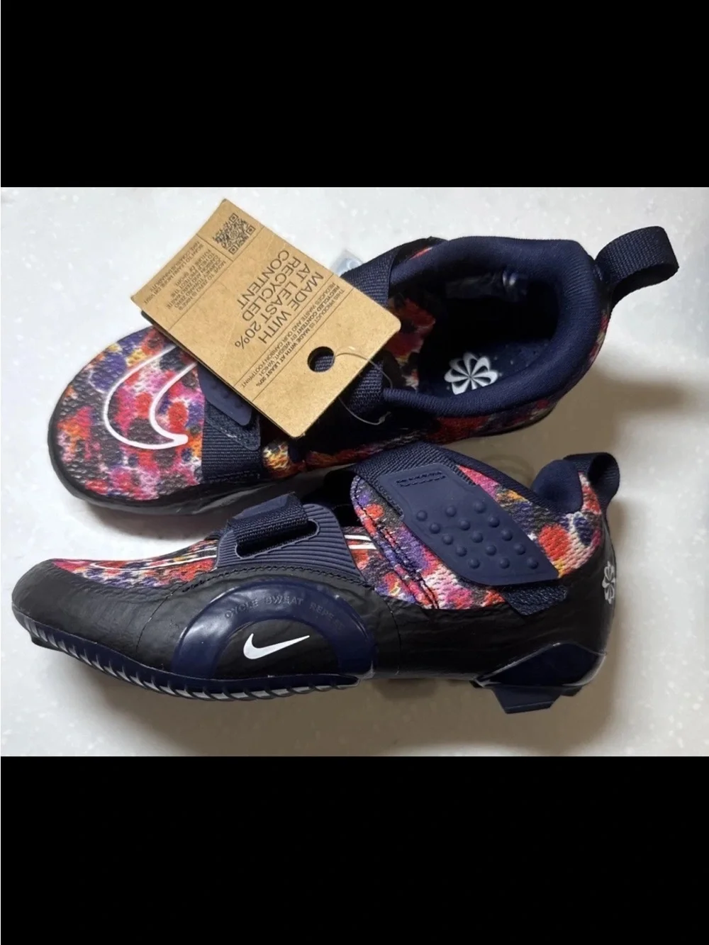 Nike Floral-Print Training Sneakers in Navy, Pink, Purple